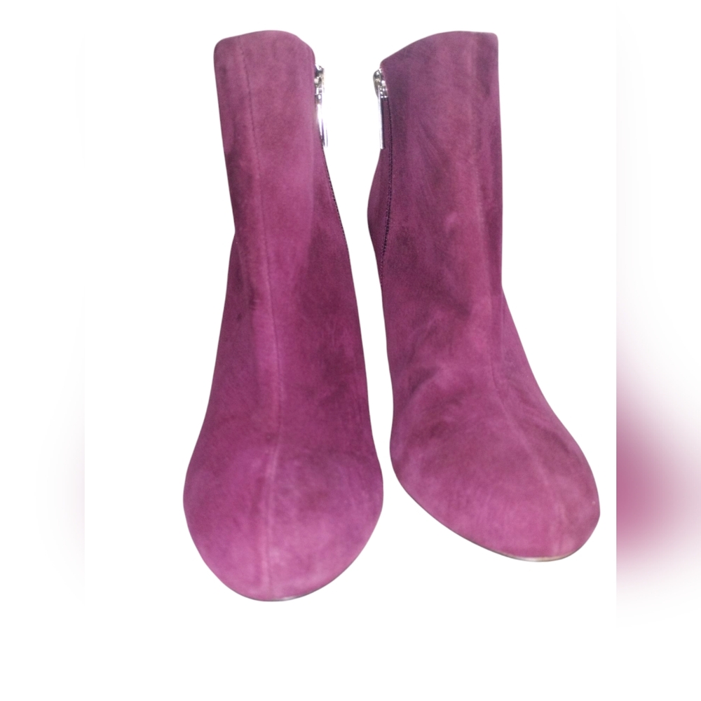 Calvin Klein Purple Ankle Booties with High Heel